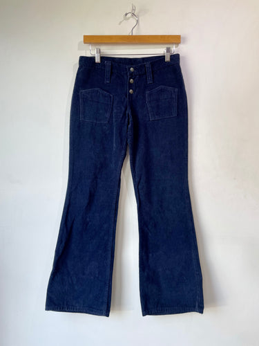 Vintage Wrangler Navy Corduroy Wide Leg Pants