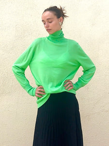 Studio Nicholson Nilo Fine Crepe Turtleneck - Apple