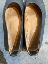 Blue Leather Flats Made in Morroco