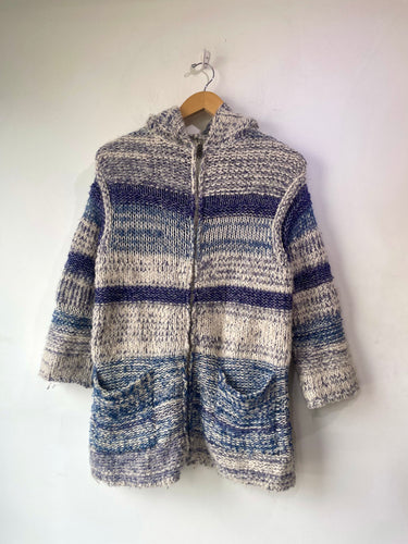 Isabel Marant Etoile Blue Striped Knit Cardigan