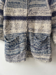 Isabel Marant Etoile Blue Striped Knit Cardigan