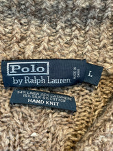 Vintage Polo Ralph Lauren Brown Knit Toggle Cardigan