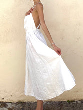 Vintage Calvin Klein Linen Apron Dress