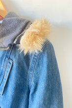 Habitual Lined Denim Jacket w/ Faux Fur Hood