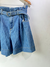 Rachel Comey High Waist Belted Denim Shorts