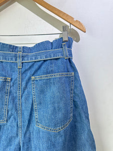 Rachel Comey High Waist Belted Denim Shorts