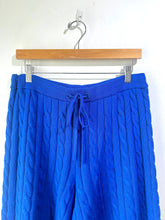 6397 Royal Blue Knit Cable Shorts