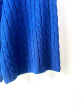 6397 Royal Blue Knit Cable Shorts
