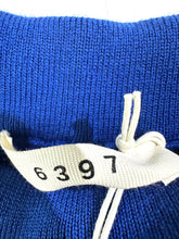 6397 Royal Blue Knit Cable Shorts