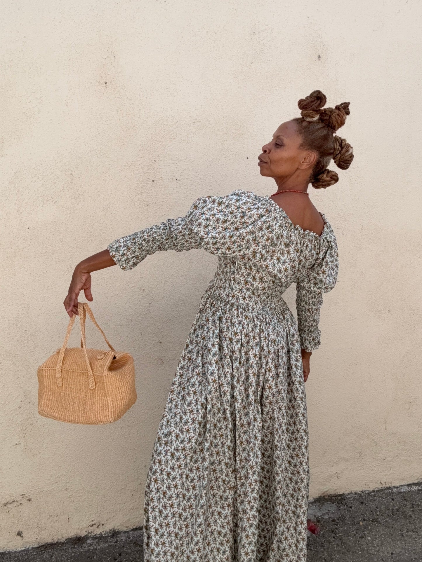 Doen Kaira Dress Orange Blue Floral M The Curatorial Dept. Doen Kaira Dress Orange Blue Floral M The Curatorial Dept.