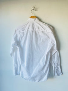 Vintage J. Peterman White Tuxedo Shirt