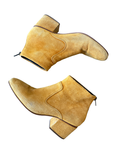 Rachel Comey Yellow Suede Ankle Boots 8