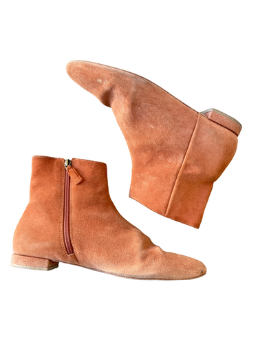 Doen Brown Suede Ankle Booties 40