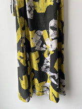 Osei Duro Black & Yellow African Print Linen Dress