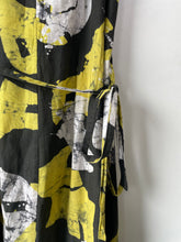 Osei Duro Black & Yellow African Print Linen Dress