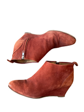 Humanoid Brown Suede Wedge Booties 38