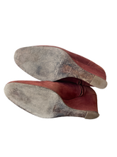 Humanoid Brown Suede Wedge Booties 38