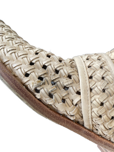 Freda Salvador Cream Woven Mules 8
