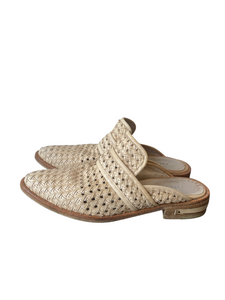 Freda Salvador Cream Woven Mules 8