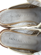 Freda Salvador Cream Woven Mules 8