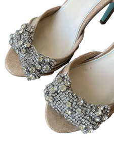 Betsey Johnson Rhinestone Glam Heels
