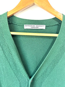 Katharine Hamnett Green Cotton Cardigan