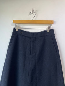 Comme des Garcons Robe de Chambre Navy Wool Skirt