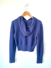 Rachel Comey Navy Cropped Hood Sweater