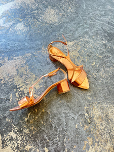 Narciso Rodriguez Metallic Blush City Sandal