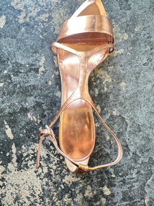 Narciso Rodriguez Metallic Blush City Sandal