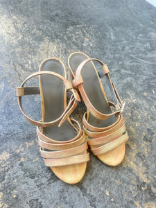 Maryam Nassir Zadeh Iridescent Pearl Sandals