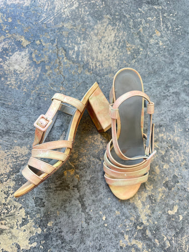 Maryam Nassir Zadeh Iridescent Pearl Sandals