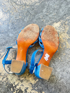 Maryam Nassir Zadeh Blue Suede Sandals