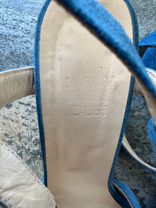 Maryam Nassir Zadeh Blue Suede Sandals