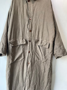 Vintage Kiko Army Green Linen Coat