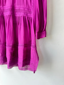 Vintage Philosophy Sheer Purple Lace Dress