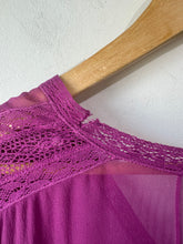 Vintage Philosophy Sheer Purple Lace Dress