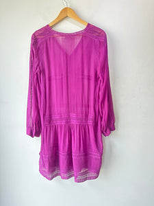 Vintage Philosophy Sheer Purple Lace Dress