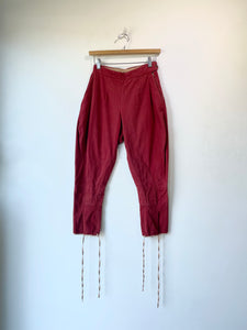 Antique Red Cotton Riding Jodhpur Pants