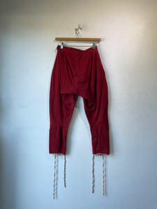 Antique Red Cotton Riding Jodhpur Pants