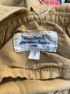 Hartford Mustard Yellow Linen Overalls