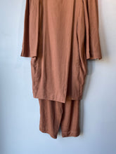 Vintage Claude Montana Brown Linen 2-Piece Set