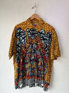 Mambo Red and Yellow Kangaroo Print Shirt