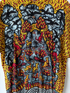Mambo Red and Yellow Kangaroo Print Shirt