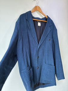 Issey Miyake Blue Linen Jacket