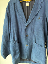 Issey Miyake Blue Linen Jacket