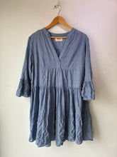Pietsie Blue Mini Gingham Check Voile Dress