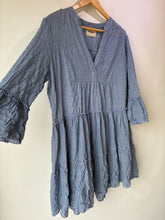 Pietsie Blue Mini Gingham Check Voile Dress