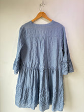 Pietsie Blue Mini Gingham Check Voile Dress