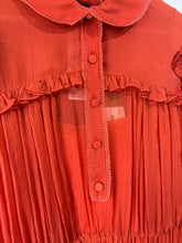 Gucci Orange Silk Organza Dress